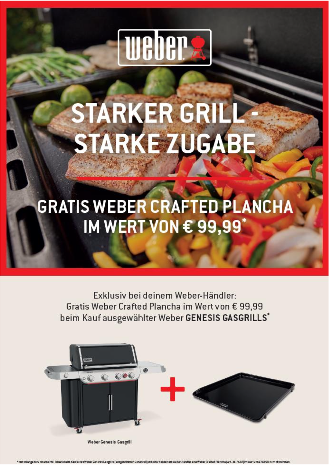 Weber Sommeraktion Plancha 2025